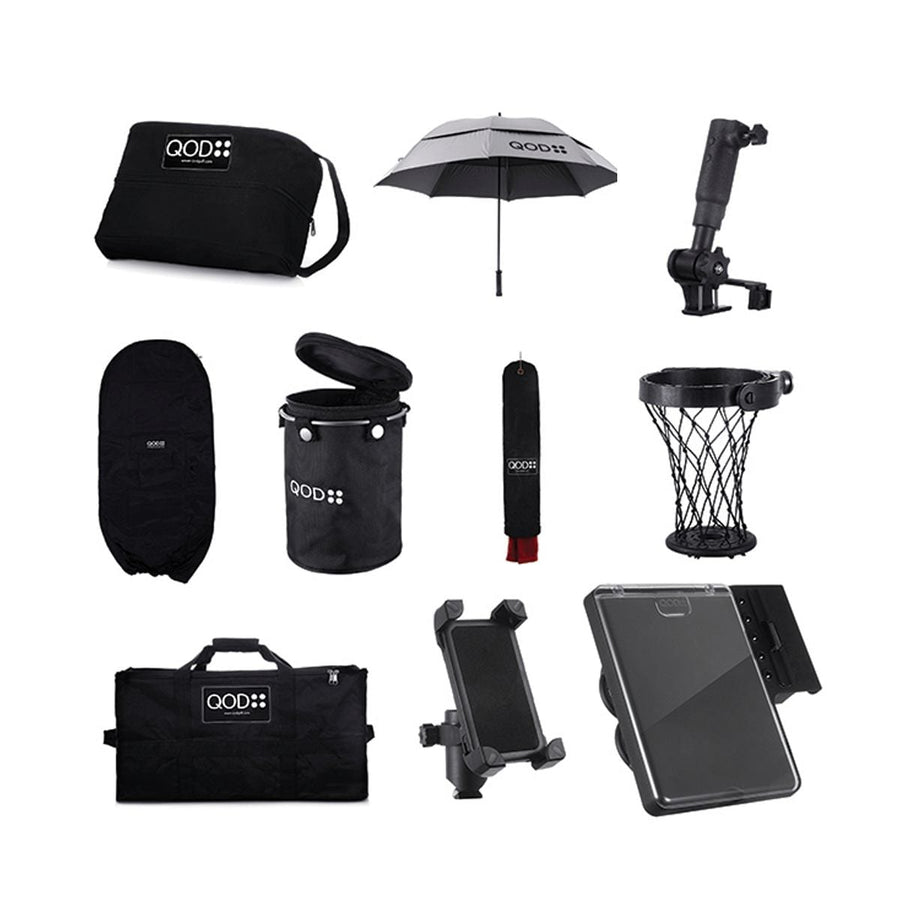 BETTER SAFE THAN SORRY BUNDLE – Clean Boot Bag+Drink Holder+S. Card Holder+Umbrella holder+ 71″Golf Bag Rain Cover+Towel and Cover+Phone Holder+Shoe Bag+Sand/Seed Bucket Holder + Storage Pouch = $484 Pay $363