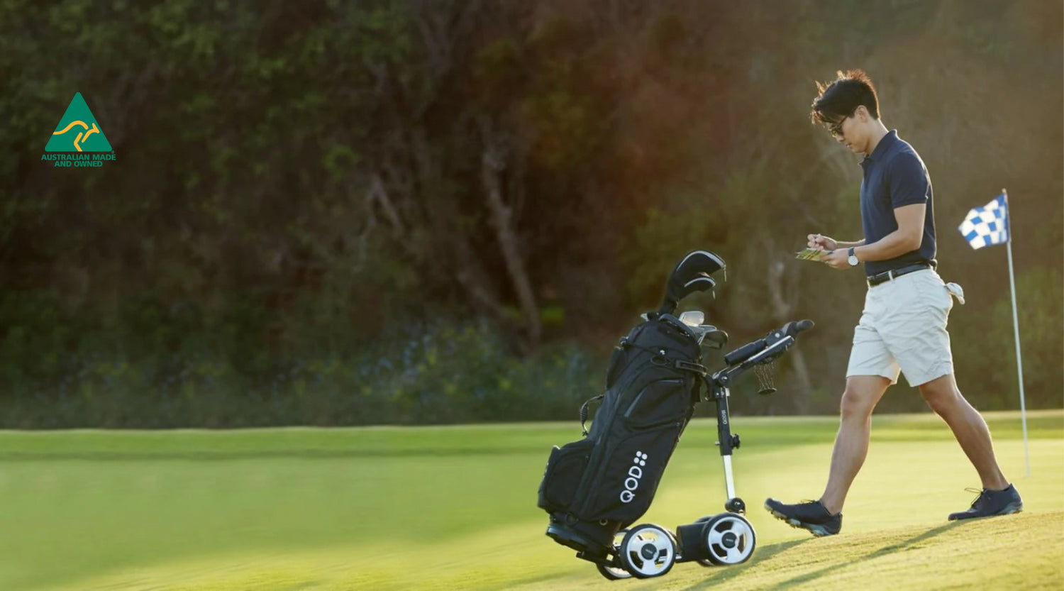 Compact Golf Buggy Upgradable from Manual to electric to Fully Remote